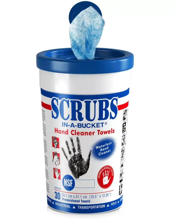 SCRUBS® Hand Cleaning Towels | 30 Wipes